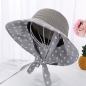 튜미 도트 리본 비치 모자(그레이)