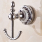 엔틱 스텐 욕실 양갈래 다용도 후크(실버)