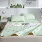 포리온 미니선인장 침대 커버세트(그린) (150cmx195cm)