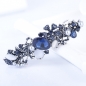 사파이어 진주 헤어핀 액세서리(네이비)