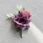 플라워블룸 부토니에 브로치(다크퍼플)