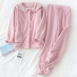 여성 프릴 수면 잠옷 세트 L(핑크)