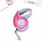 곡선 반려견 자동 리드줄(핑크) (5M)