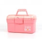 투투 플라스틱 수납 정리함(핑크) (27.5cm)