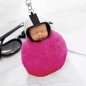 헬멧 베이비 폼폼이 키링(핫핑크)
