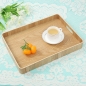 [쿠킹홈] 키친 손잡이 사각 우드트레이(41x30cm)