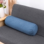 홈스테이 면마 원통 쿠션(15x60cm) (블루)