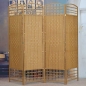 라탄 오픈형 4단 파티션(170cmx160cm) (베이지)