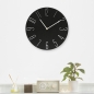 북유럽 무소음 벽시계(블랙)