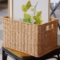 라탄짜임 사각 바구니(44x30cm) (내추럴)