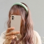 [엔젤슈슈] 새틴 진주 볼륨 헤어밴드(민트)