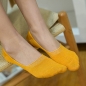 슬림핏 여성용 덧신 5켤레(머스터드)