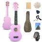 로하 백양나무 소프라노 우쿨렐레 풀세트(8종) (핑크)