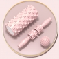 굿힐링 마사지볼+마사지스틱+폼롤러 세트(33cm) (핑크)