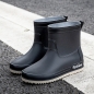 여성용 패션 캐쥬얼 레인부츠 W-02(230mm) (블랙)