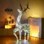 140cm LED 럭셔리 크리스마스 사슴 장식(골드)